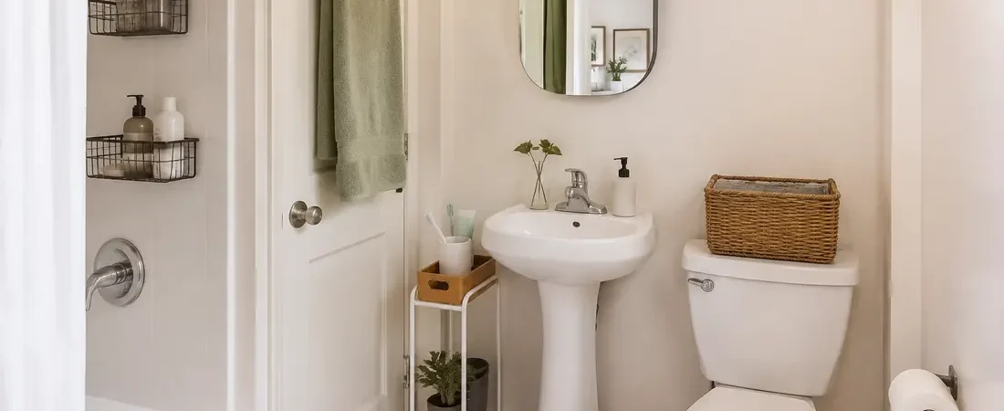 Small Bathroom With No Storage or Counter Space: 15 Practical Fixes