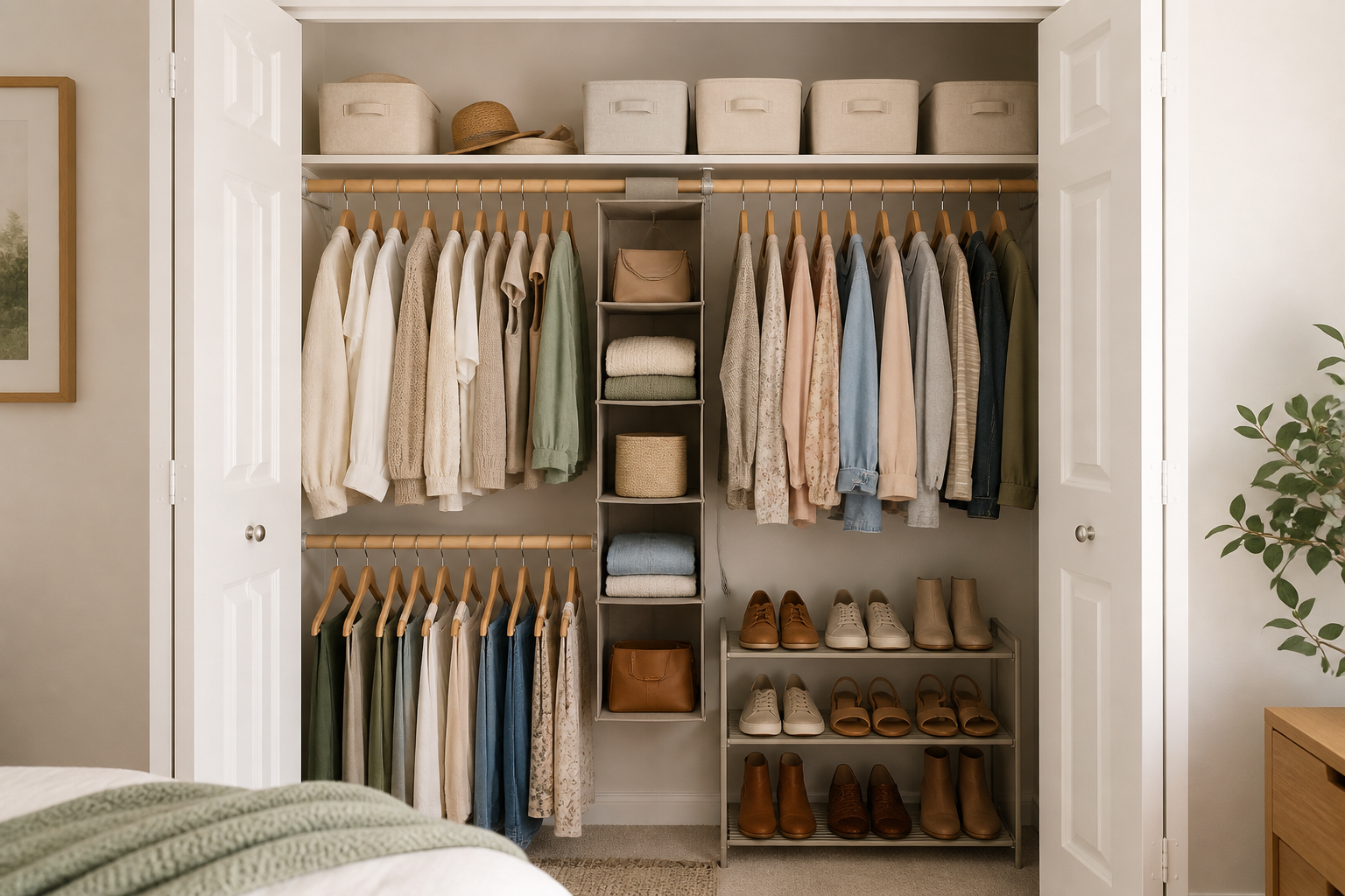 How to Organize a Small Closet Without Renovating