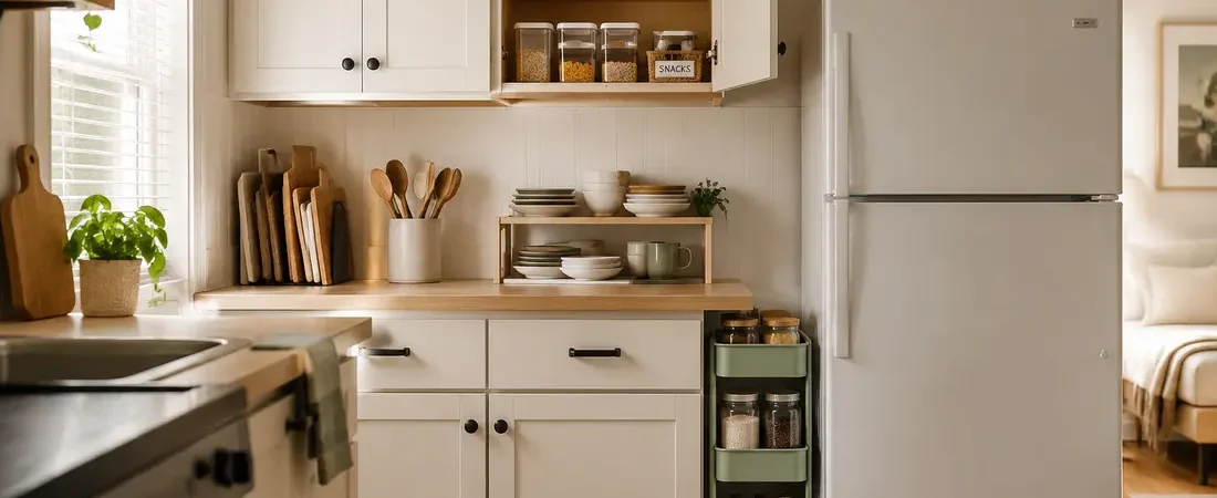 How to Organize a Small Kitchen With No Pantry