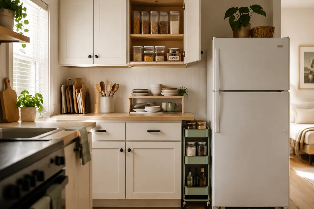 How to Organize a Small Kitchen With No Pantry