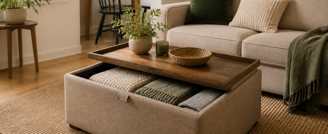 Best Storage Ottomans for Small Living Rooms